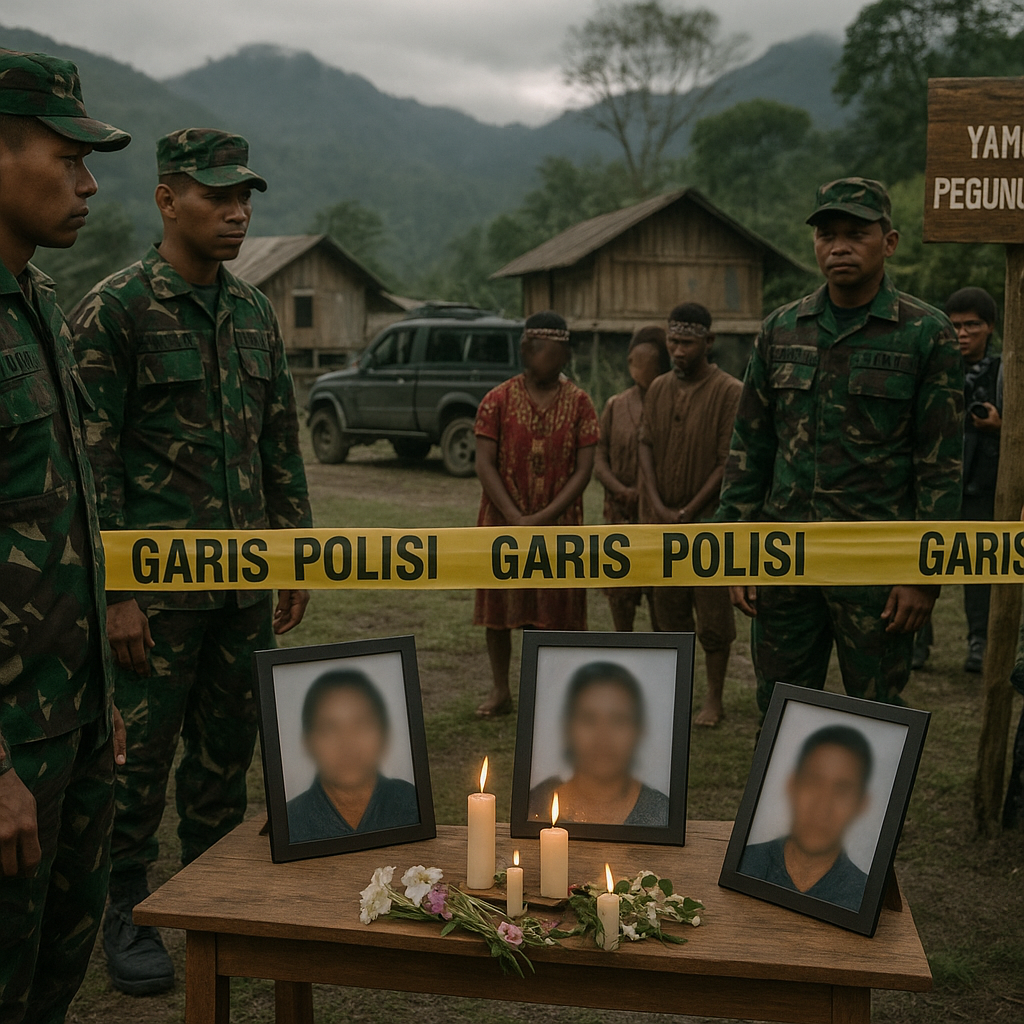Viral Video OPM Tembak Mati 3 Warga Sipil di Yahukimo Papua Pegunungan, TNI Pasang Badan
