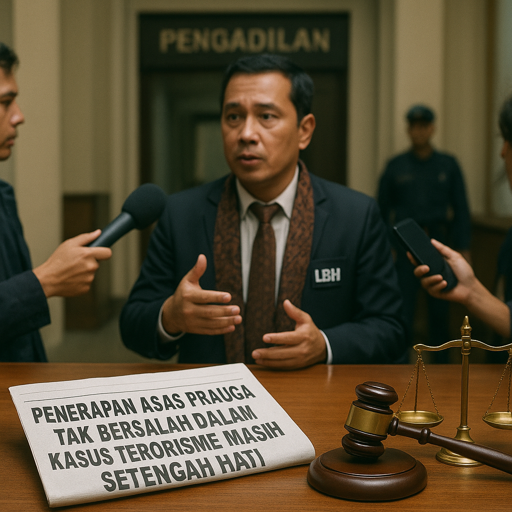 Penerapan Asas Praduga Tak Bersalah dalam Kasus Terorisme Masih Setengah Hati, Kata Koordinator LBH