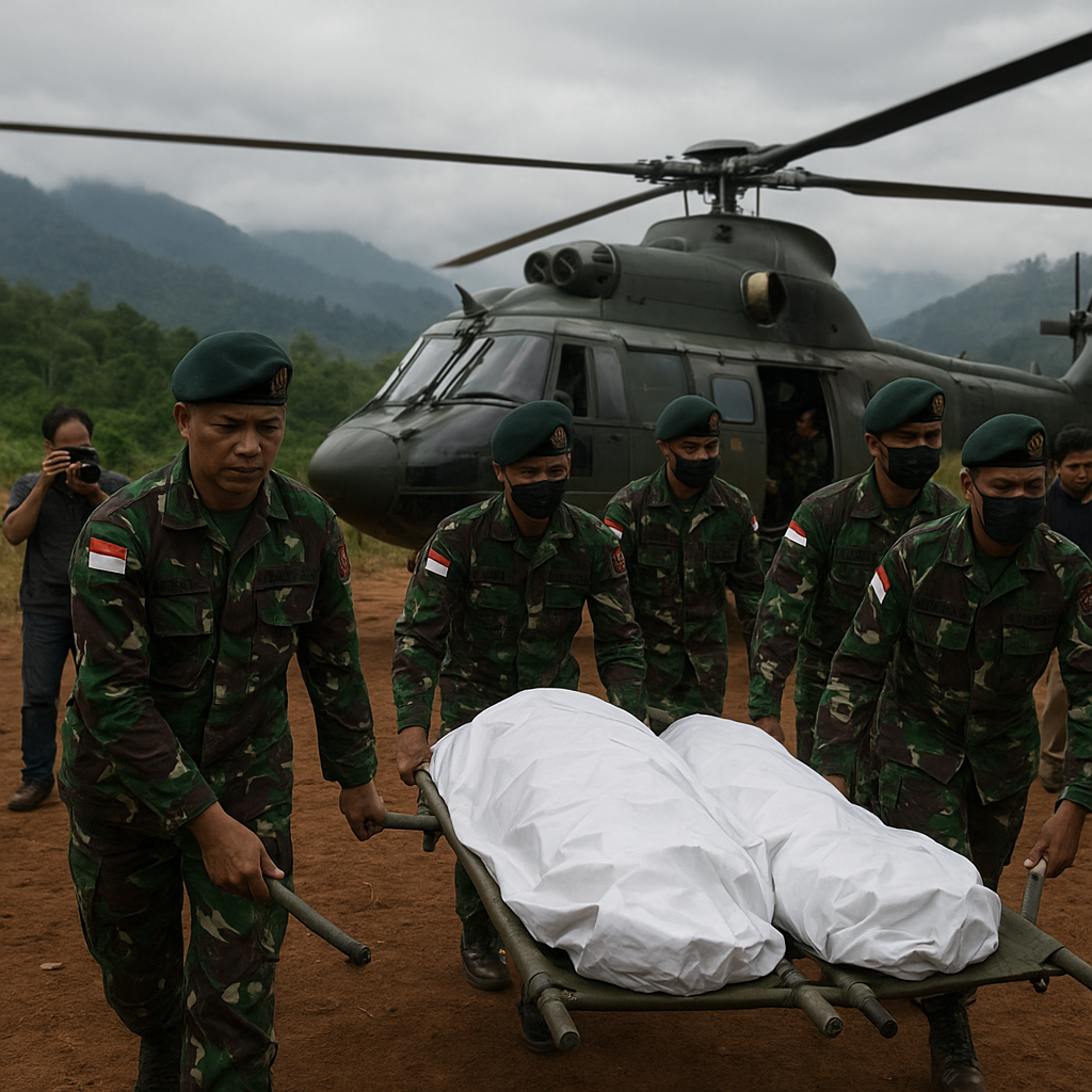Detik-detik Koops TNI Habema Evakuasi Jenazah Pasutri Korban Kekejaman KKB, Kondisinya Tanpa Busana