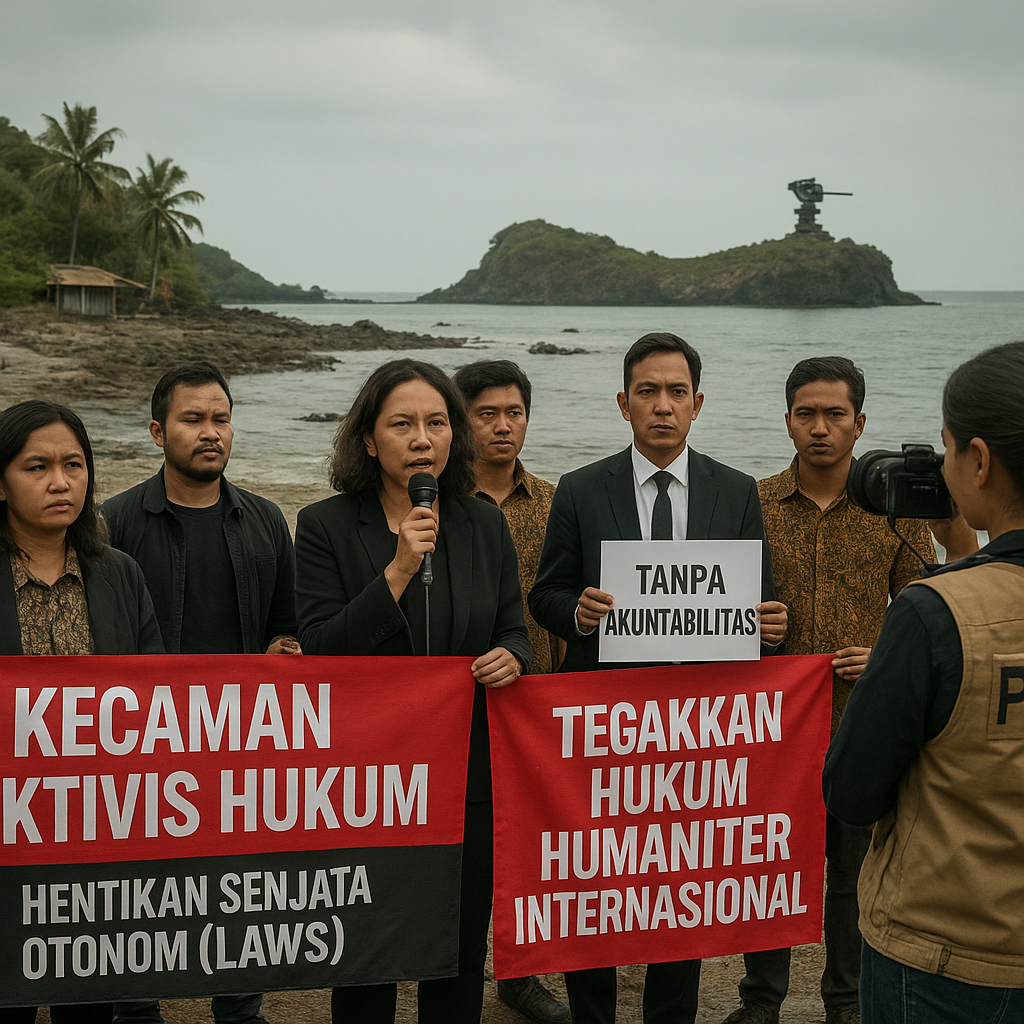 Kecaman Aktivis Hukum: Penggunaan Senjata Otomatis di Pulau Terpencil Langgar Hukum Humaniter Internasional