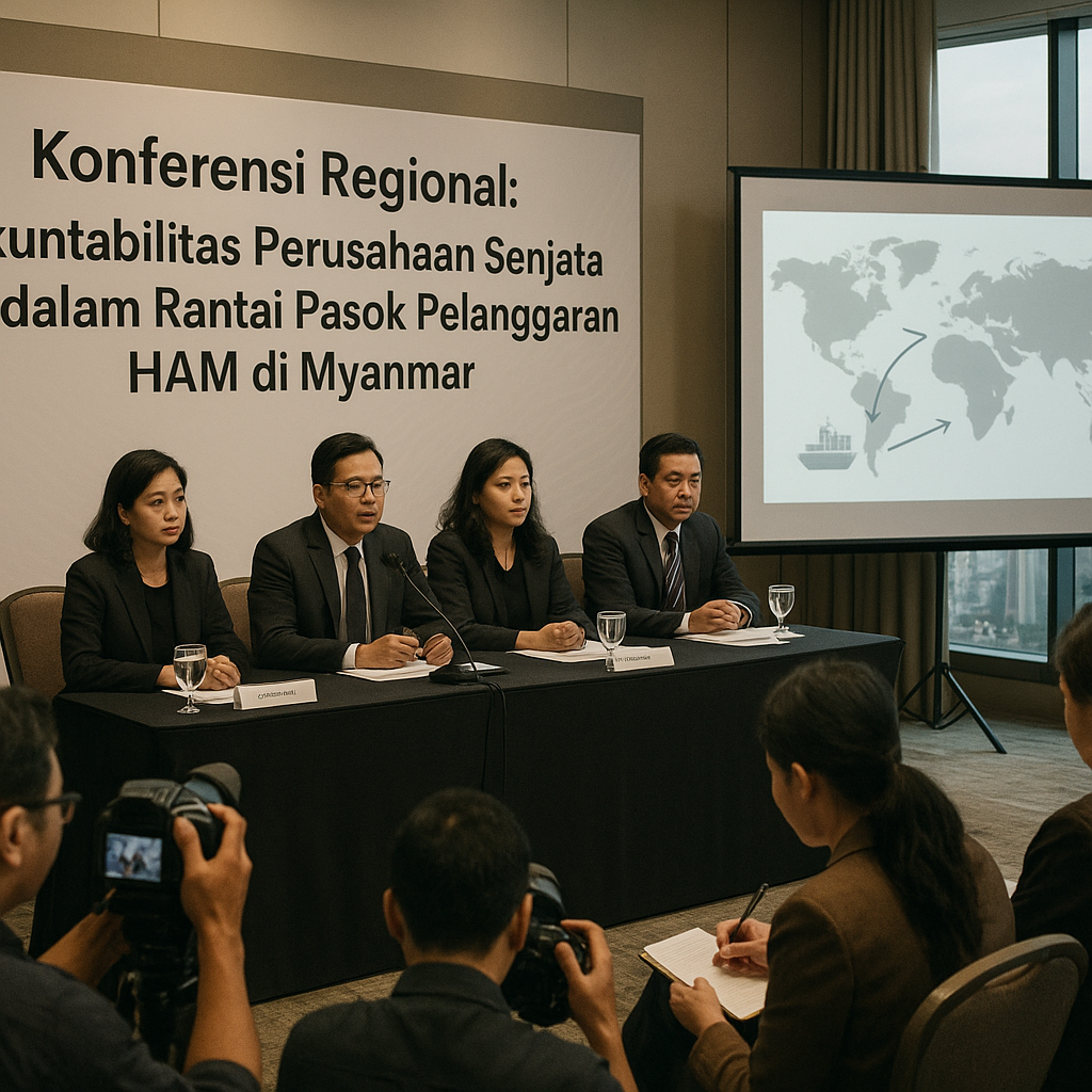 Konferensi Regional Bahas Akuntabilitas Perusahaan Senjata dalam Rantai Pasok Pelanggaran HAM di Myanmar