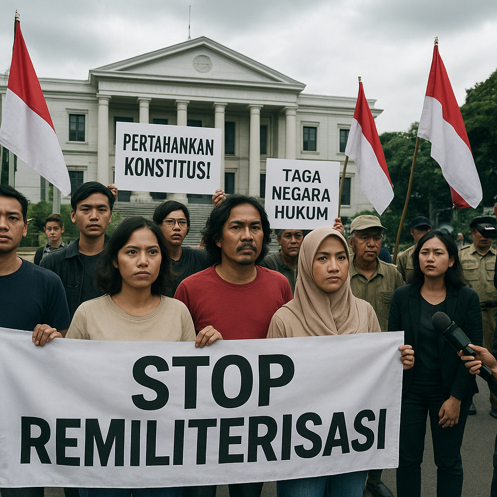 Masyarakat Sipil Serukan Setop Remiliterisasi: Pelanggaran Konstitusi dan Ancaman bagi Negara Hukum