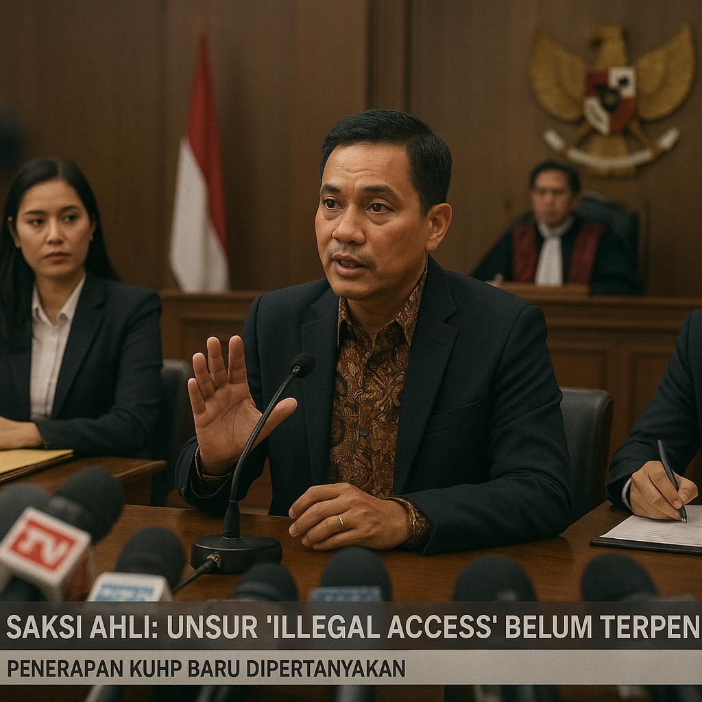 Saksi Ahli: Unsur 'Illegal Access' dalam Perkara Nizam Belum Terpenuhi, Penerapan KUHP Baru Dipertanyakan