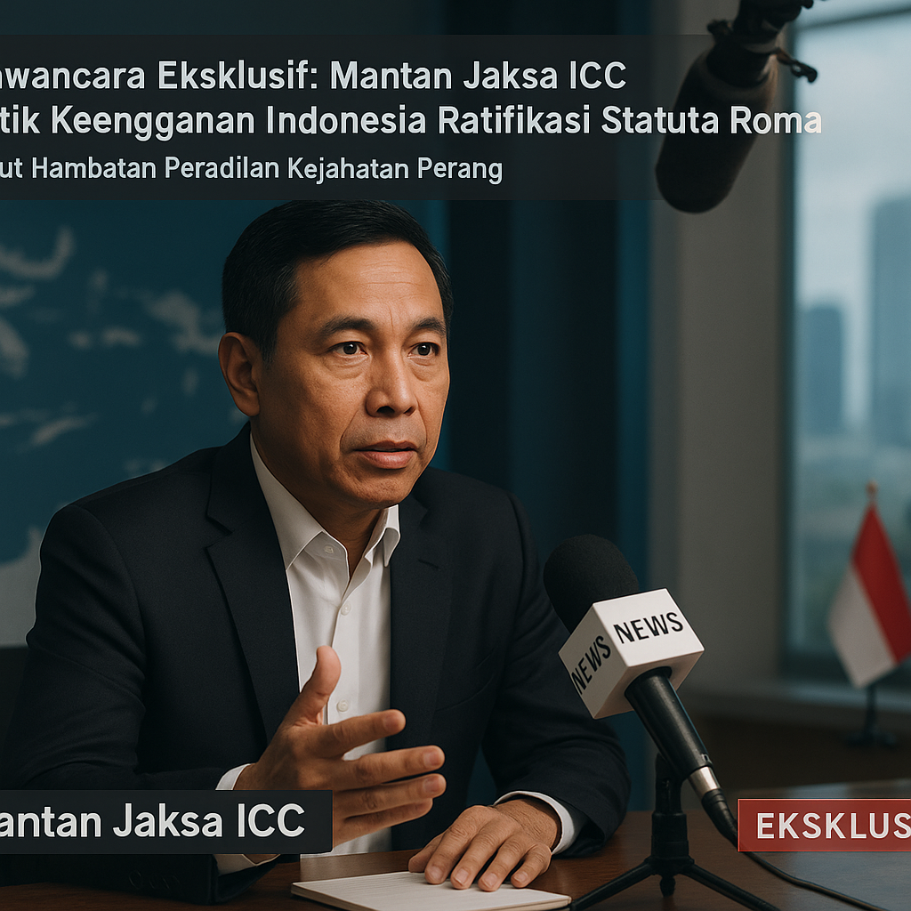 Wawancara Eksklusif: Mantan Jaksa ICC Kritik Keengganan Indonesia Ratifikasi Statuta Roma, Sebut Hambatan Peradilan Kejahatan Perang