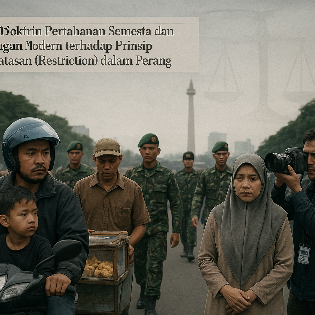 Opini: Doktrin Pertahanan Semesta dan Tantangan Modern terhadap Prinsip Pembatasan (Restriction) dalam Perang