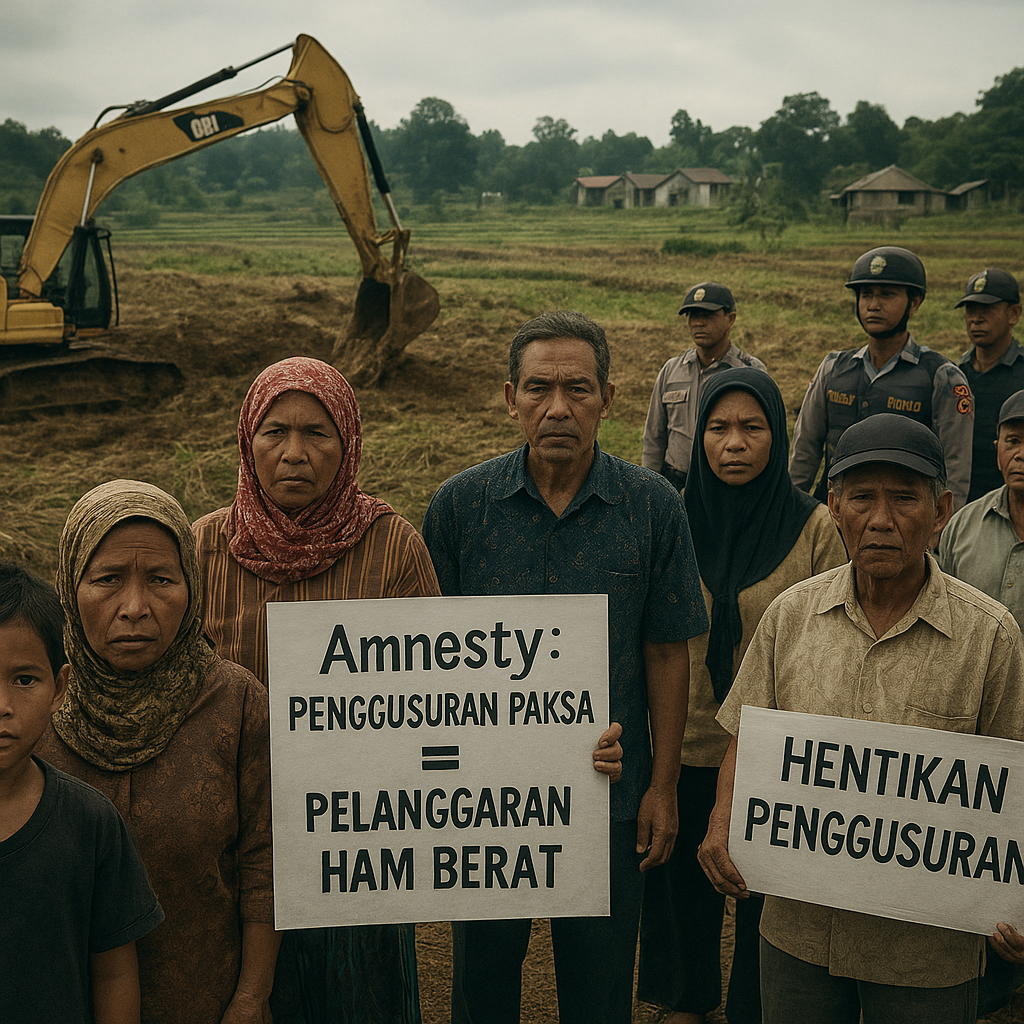 Amnesty Kecam Penggusuran Paksa Petani di Luwu Timur untuk PSN, Sebut Pelanggaran HAM Berat