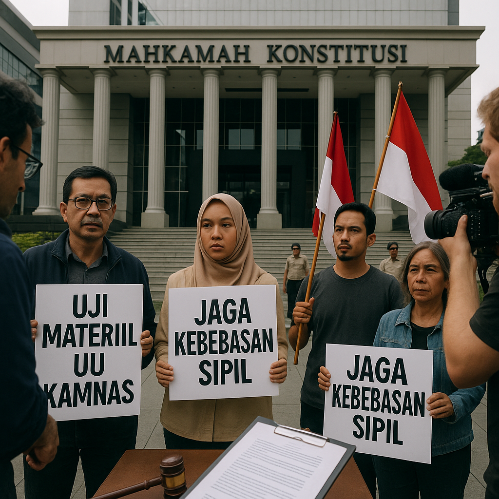 Mahkamah Konstitusi Diminta Uji Materiil UU Kamnas yang Dinilai Ancam Kebebasan Sipil