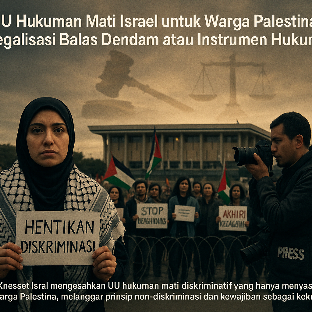 UU Hukuman Mati Israel untuk Warga Palestina: Legalisasi Balas Dendam atau Instrumen Hukum?