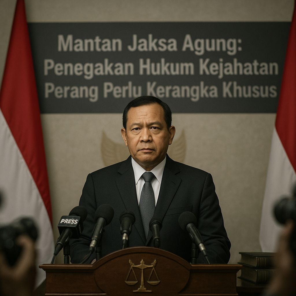 Mantan Jaksa Agung: Penegakan Hukum Kejahatan Perang Perlu Kerangka Khusus