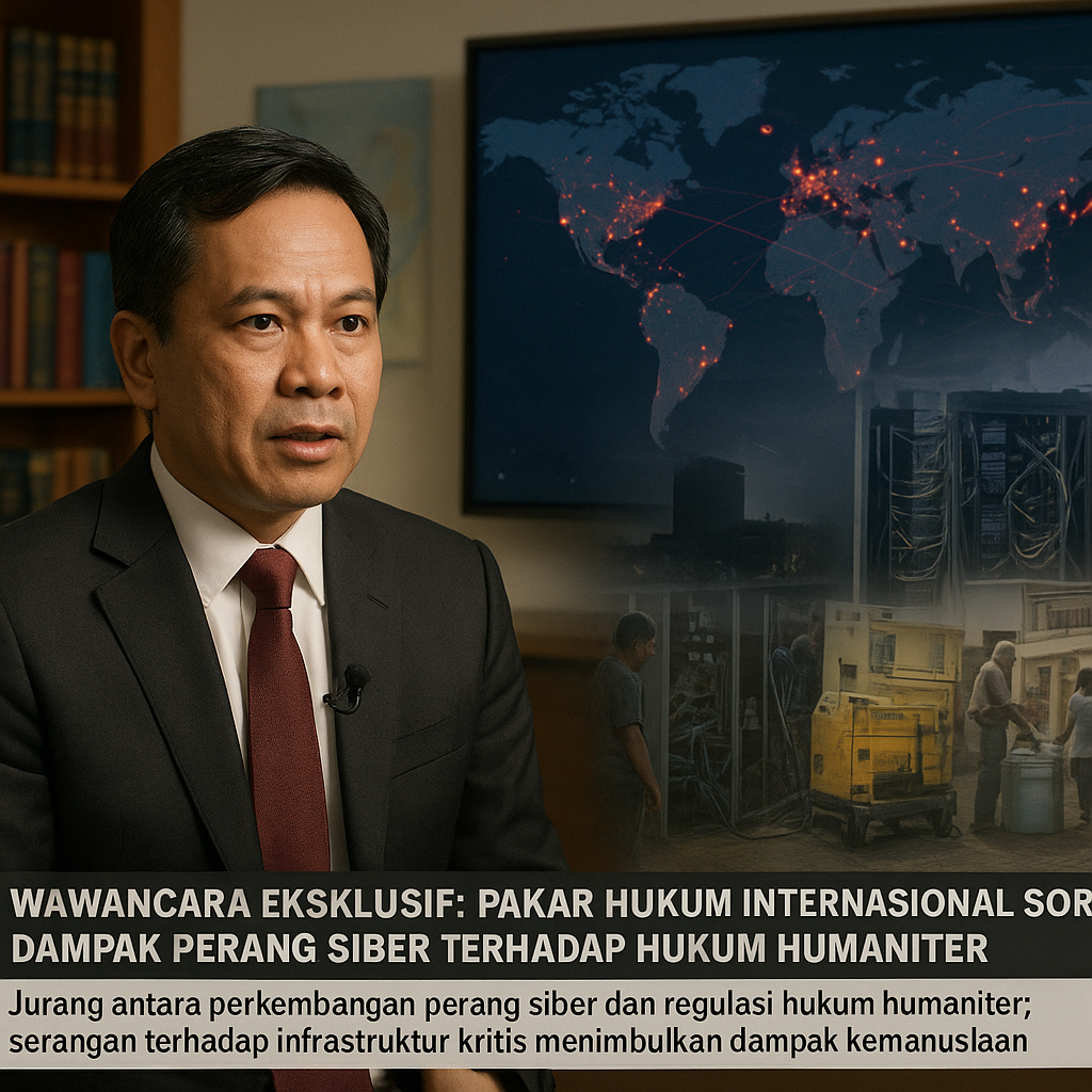 Wawancara Eksklusif: Pakar Hukum Internasional Soroti Dampak Perang Siber terhadap Hukum Humaniter