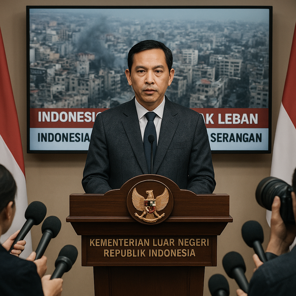 Indonesia Kecam Keras Serangan Israel ke Lebanon: Pelanggaran Serius Hukum Internasional