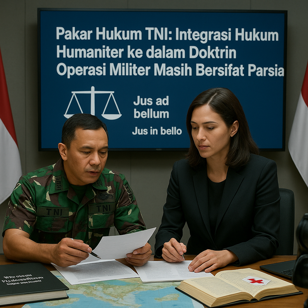 Pakar Hukum TNI: Integrasi Hukum Humaniter ke dalam Doktrin Operasi Militer Masih Bersifat Parsial