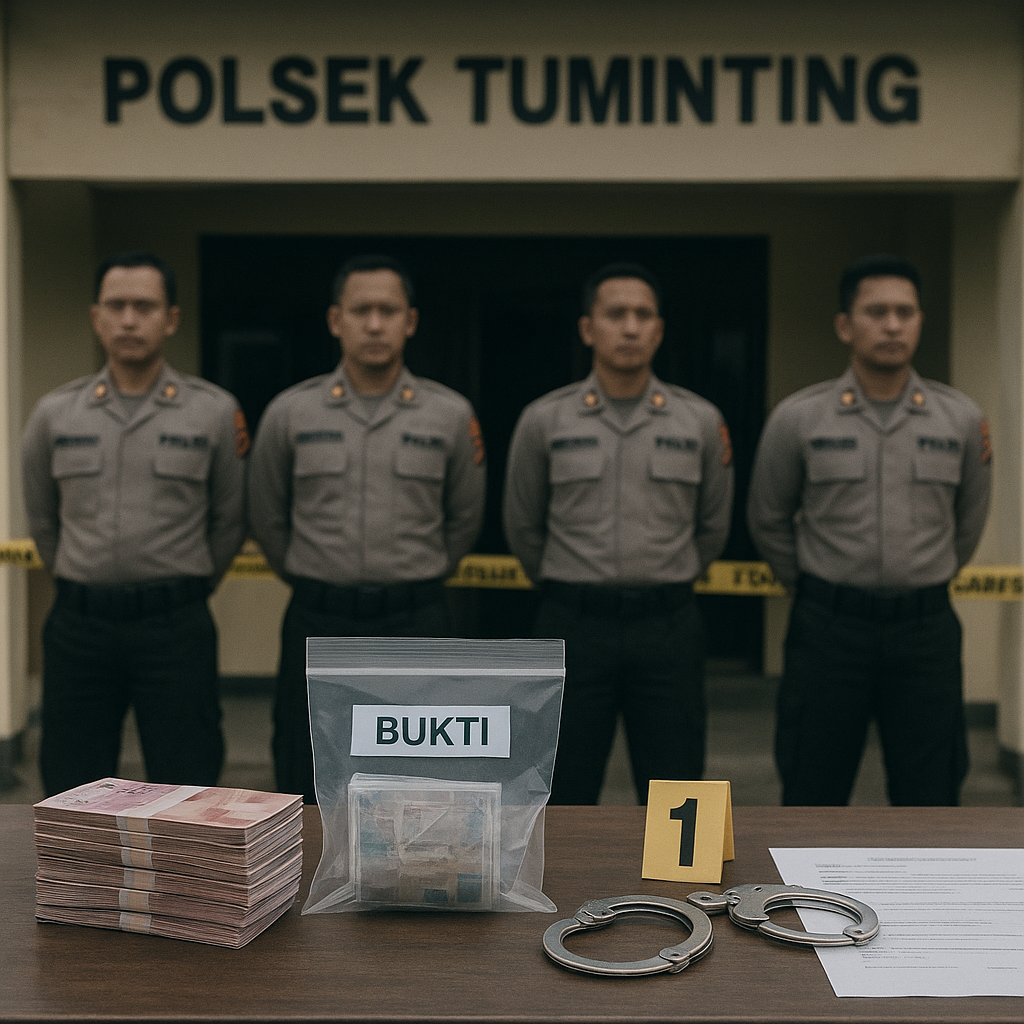 Polri Tetapkan 4 Anggota Polsek Tuminting Tersangka Atas Kasus Pungli