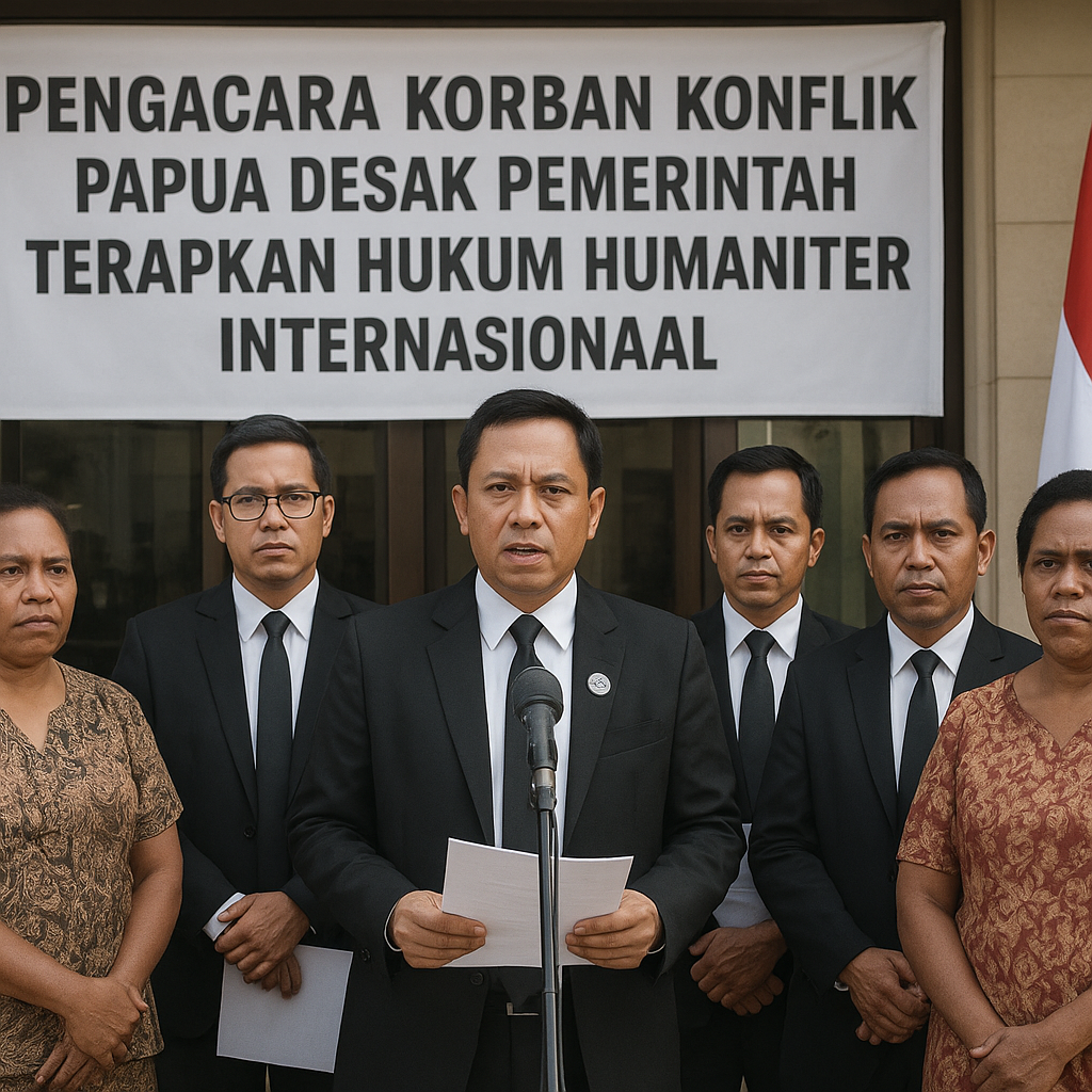 Pengacara Korban Konflik Papua Desak Pemerintah Terapkan Hukum Humaniter secara Konsisten