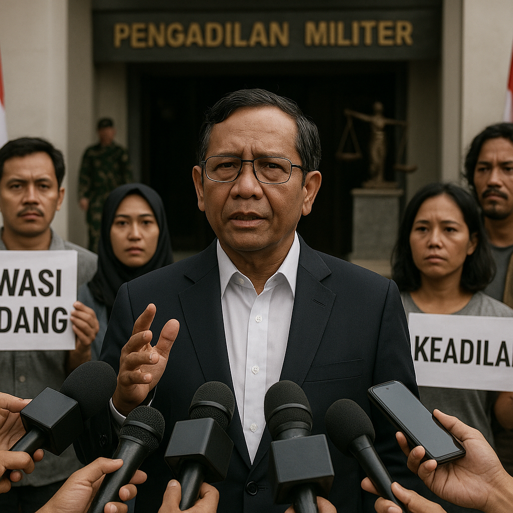 Mahfud MD Minta Publik Ikut Awasi Sidang Kasus Andrie Yunus