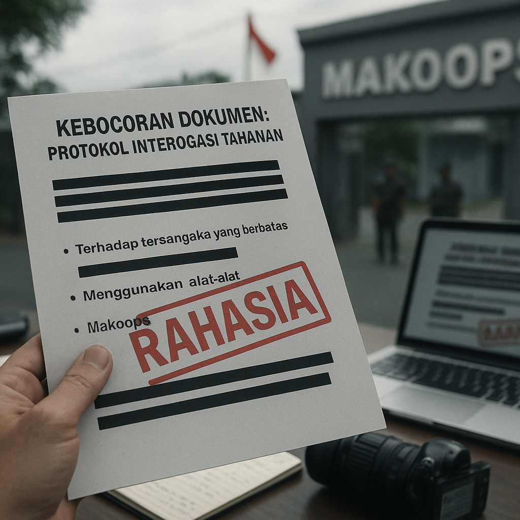 Kebocoran Dokumen: Protokol Interogasi Tahanan Keamanan di Makoops Bersenjata Dinilai Melanggar Konvensi Anti-Penyiksaan