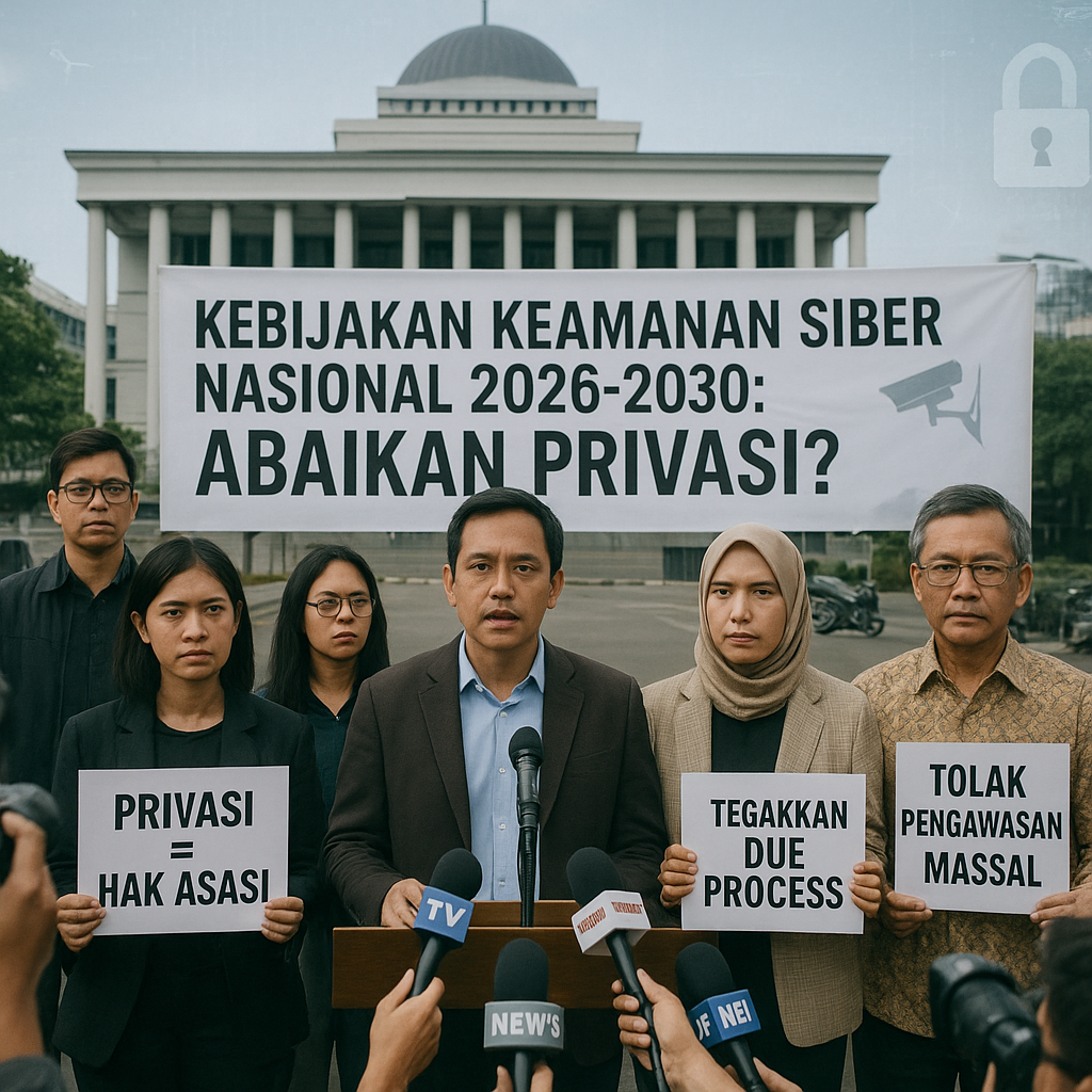 Kebijakan Keamanan Siber Nasional Dinilai Abaikan Prinsip Privasi dan Due Process