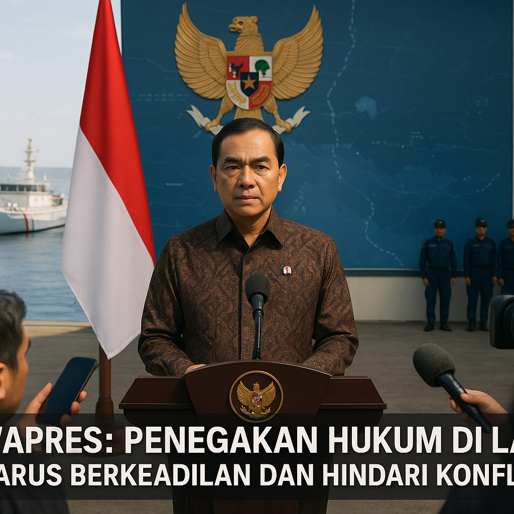 Wapres: Penegakan Hukum di Laut Harus Berkeadilan dan Hindari Konflik