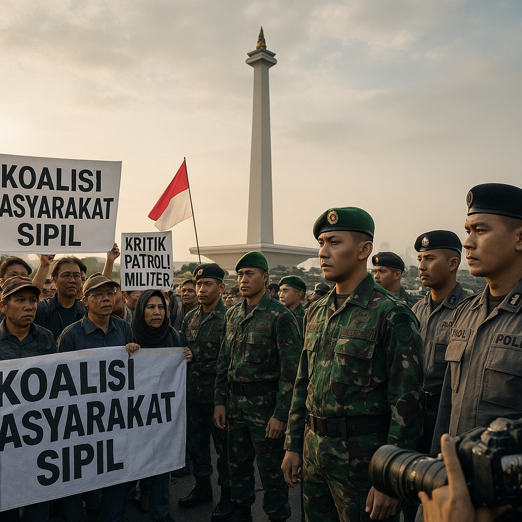 Kritik Patroli Militer Unjuk Rasa, Koalisi: Klaim TNI Penanggung Jawab Keamanan Sipil Tabrak Konstitusi