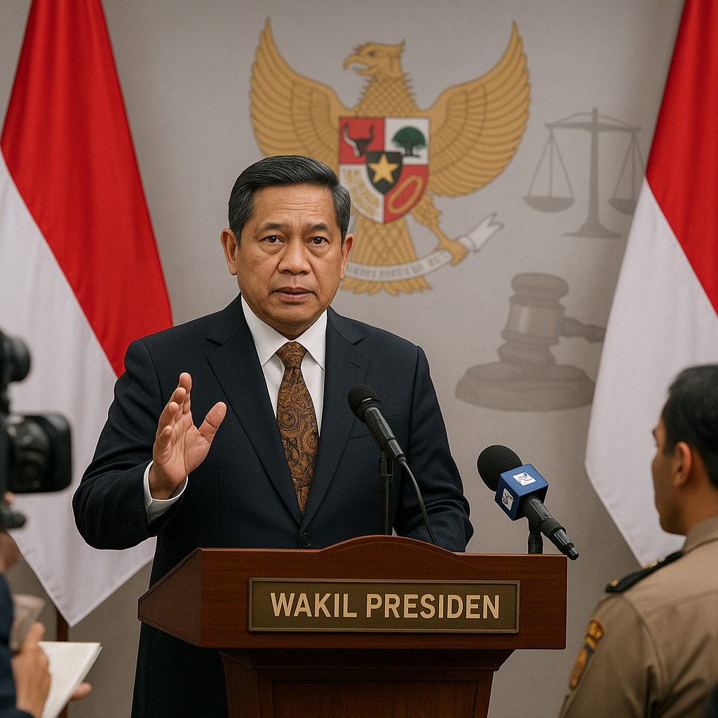 Wapres: Penegakan Hukum Harus Tegas Tanpa Pandang Bulu untuk Kepercayaan Publik