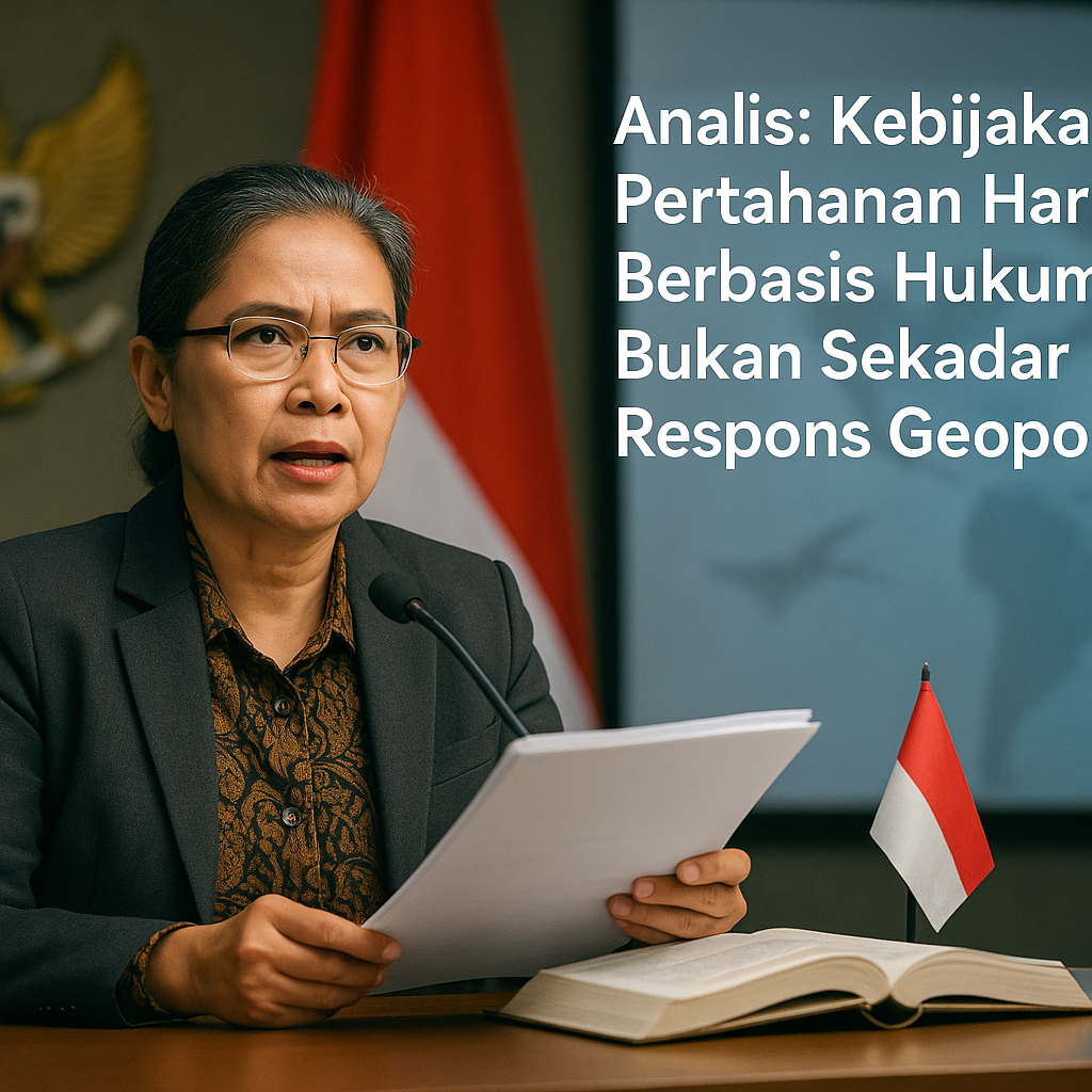 Analis: Kebijakan Pertahanan Harus Berbasis Hukum, Bukan Sekadar Respons Geopolitik