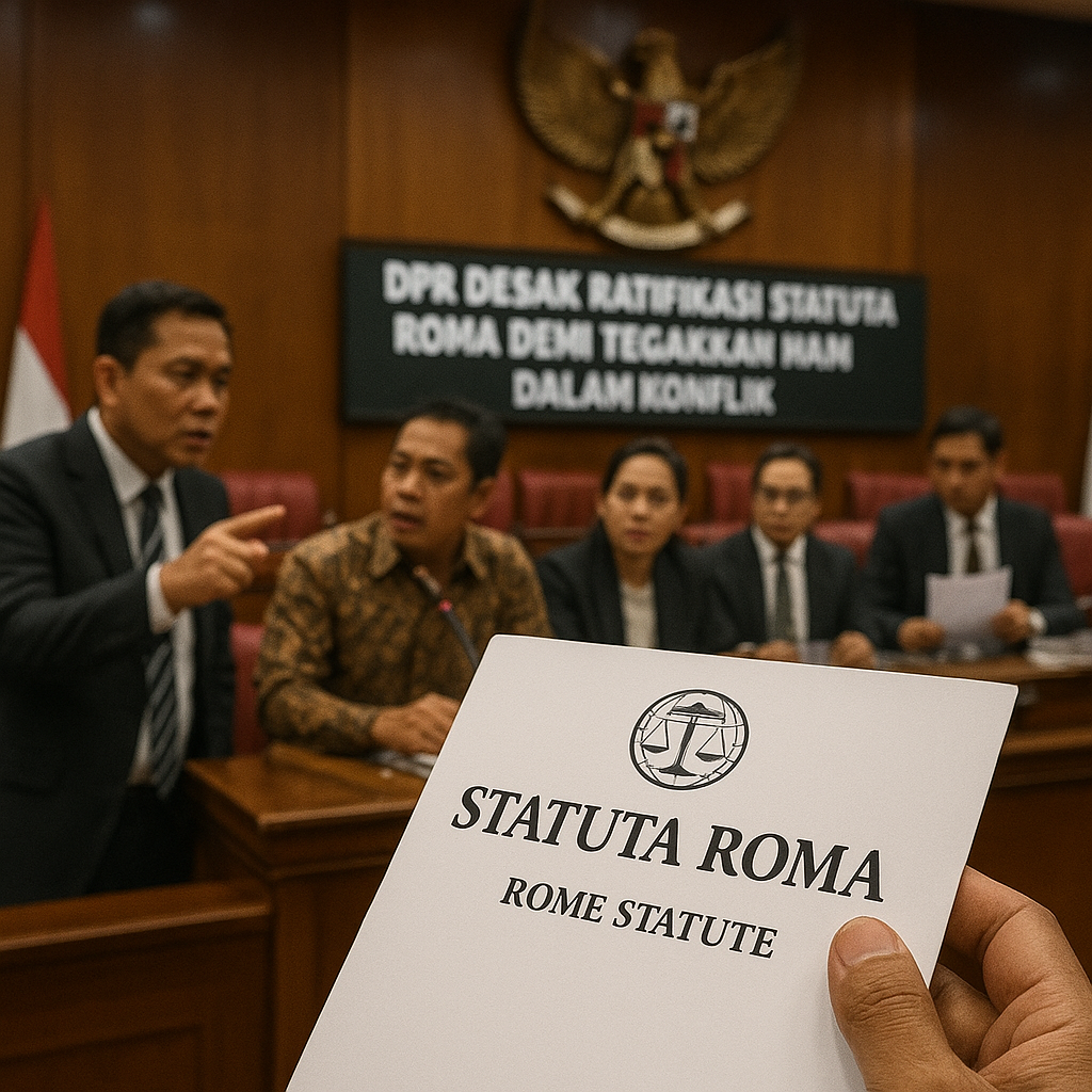DPR Desak Ratifikasi Statuta Roma demi Tegakkan HAM dalam Konflik