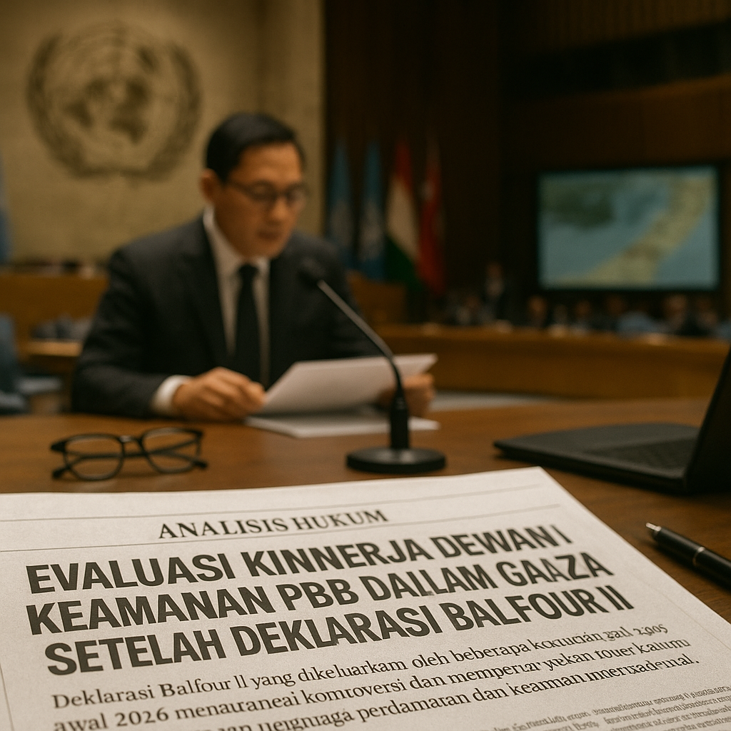 Analisis Hukum: Evaluasi Kinerja Dewan Keamanan PBB dalam Konflik Gaza Setelah Deklarasi Balfour II