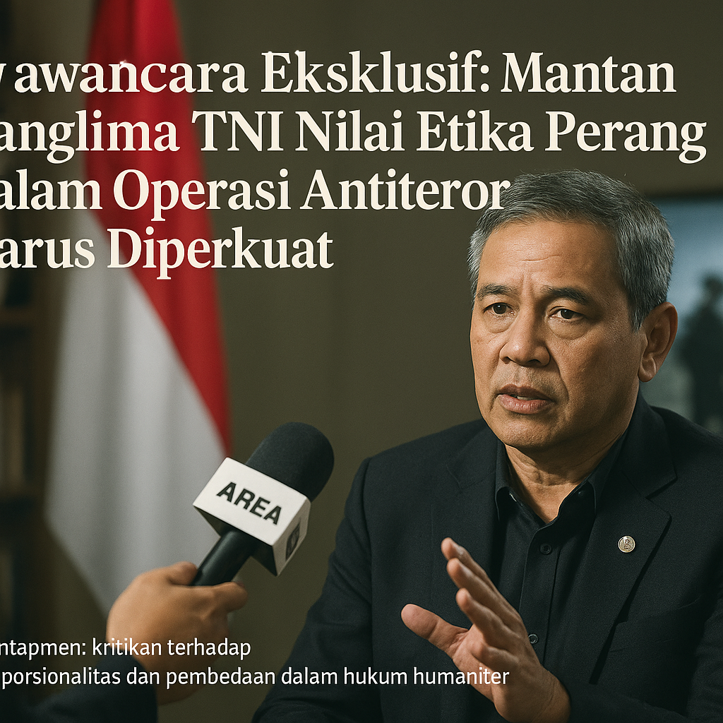 Wawancara Eksklusif: Mantan Panglima TNI Nilai Etika Perang dalam Operasi Antiteror Harus Diperkuat