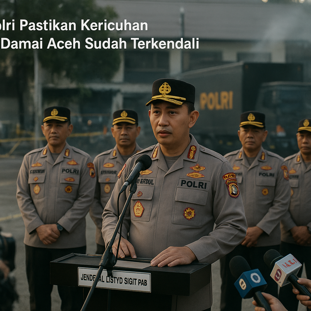 Kapolri Pastikan Kericuhan Hari Damai Aceh Sudah Terkendali