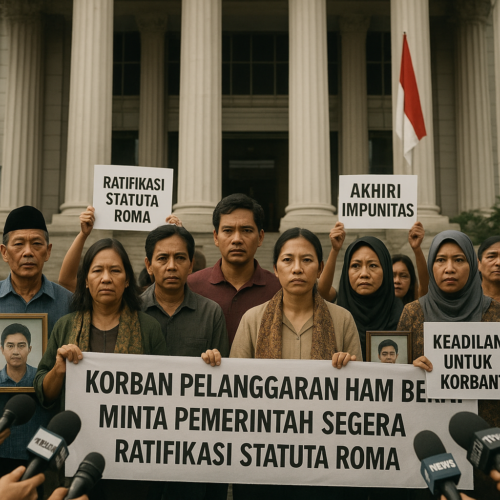 Korban Pelanggaran HAM Berat Minta Pemerintah Segera Ratifikasi Statuta Roma