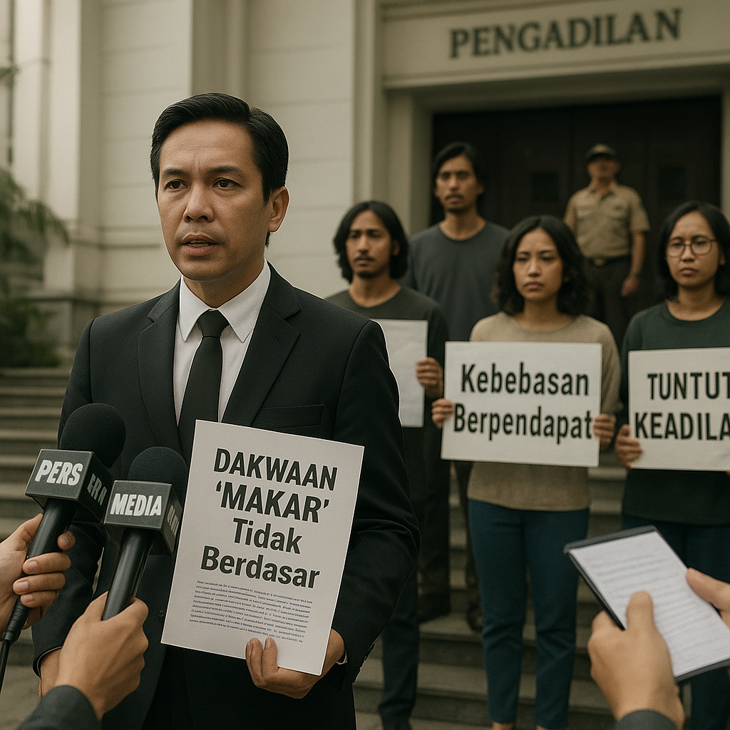 Politisasi Hukum: Kuasa Hukum Aktivis Nilai Dakwaan 'Makar' Tidak Berdasar