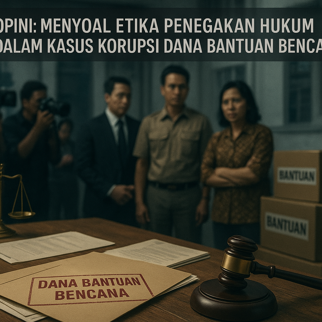 Opini: Menyoal Etika Penegakan Hukum dalam Kasus Korupsi Dana Bantuan Bencana