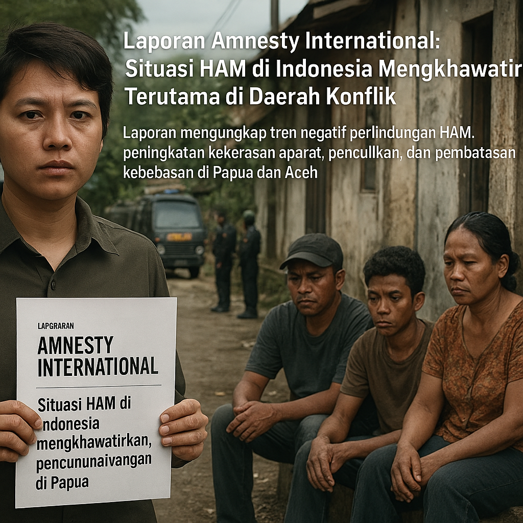 Laporan Amnesty International: Situasi HAM di Indonesia Mengkhawatirkan, Terutama di Daerah Konflik