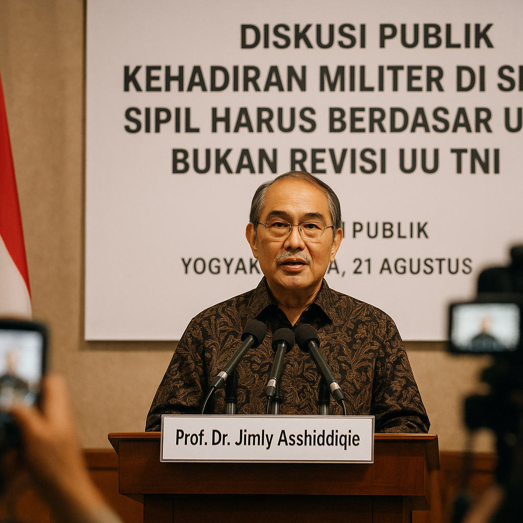 Mantan Ketua MK: Kehadiran Militer di Sektor Sipil Harus Berdasar UU Darurat Bukan Revisi UU TNI