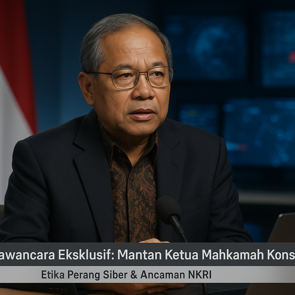 Wawancara Eksklusif: Mantan Ketua Mahkamah Konstitusi soal Etika Perang Siber dan Ancaman NKRI