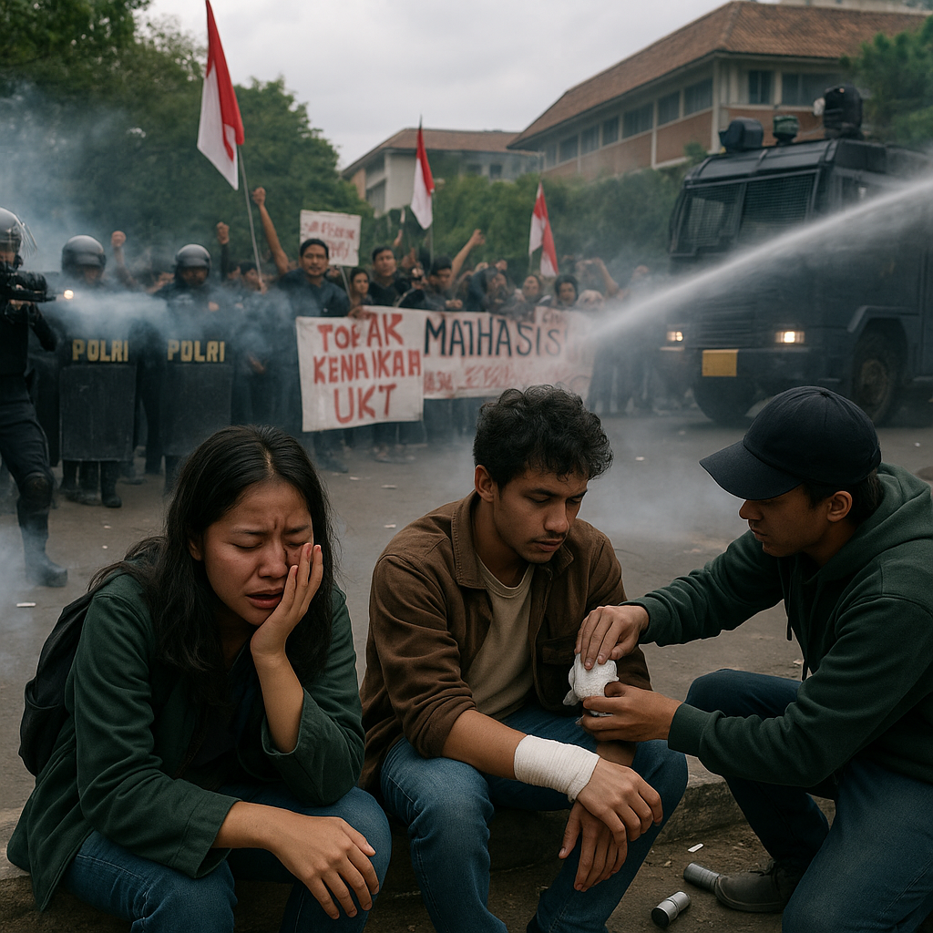 Polri Dinilai Langgar Prinsip Proporsionalitas saat Bubarkan Aksi Mahasiswa