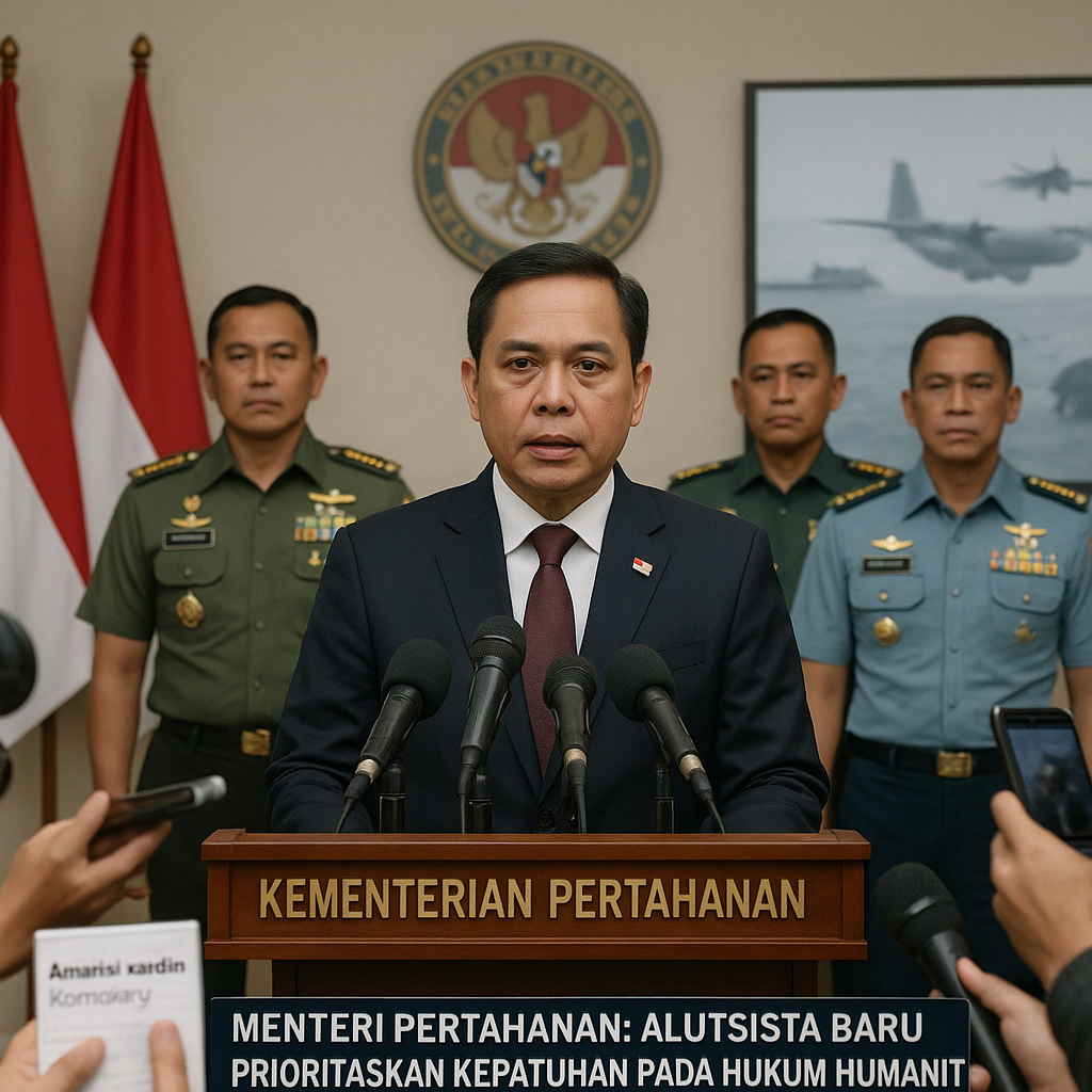 Menteri Pertahanan: Alutsista Baru Prioritaskan Kepatuhan pada Hukum Humaniter