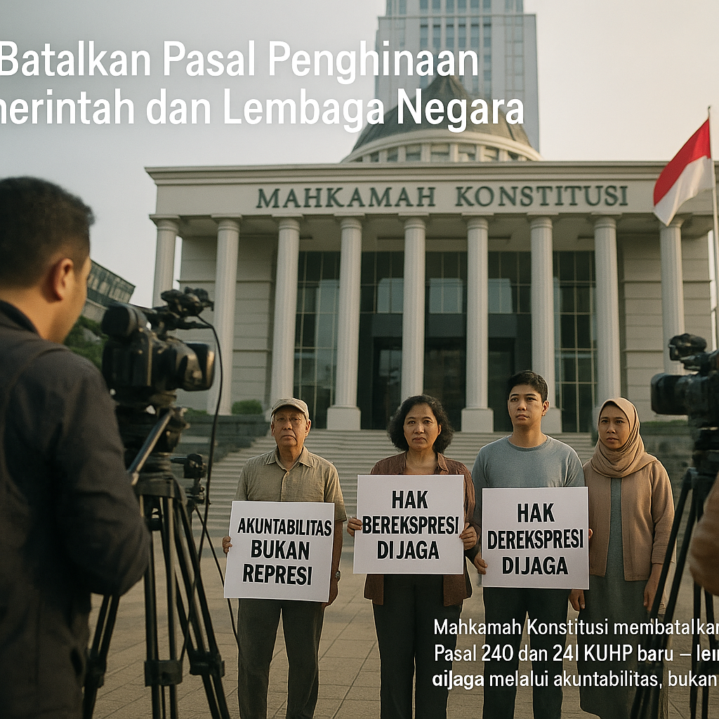 MK Batalkan Pasal Penghinaan Pemerintah dan Lembaga Negara, Kemenangan Etika atas Represi Hukum
