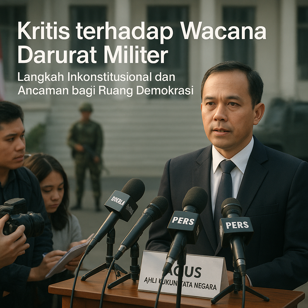 Kritis terhadap Wacana Darurat Militer: Langkah Inkonstitusional dan Ancaman bagi Ruang Demokrasi