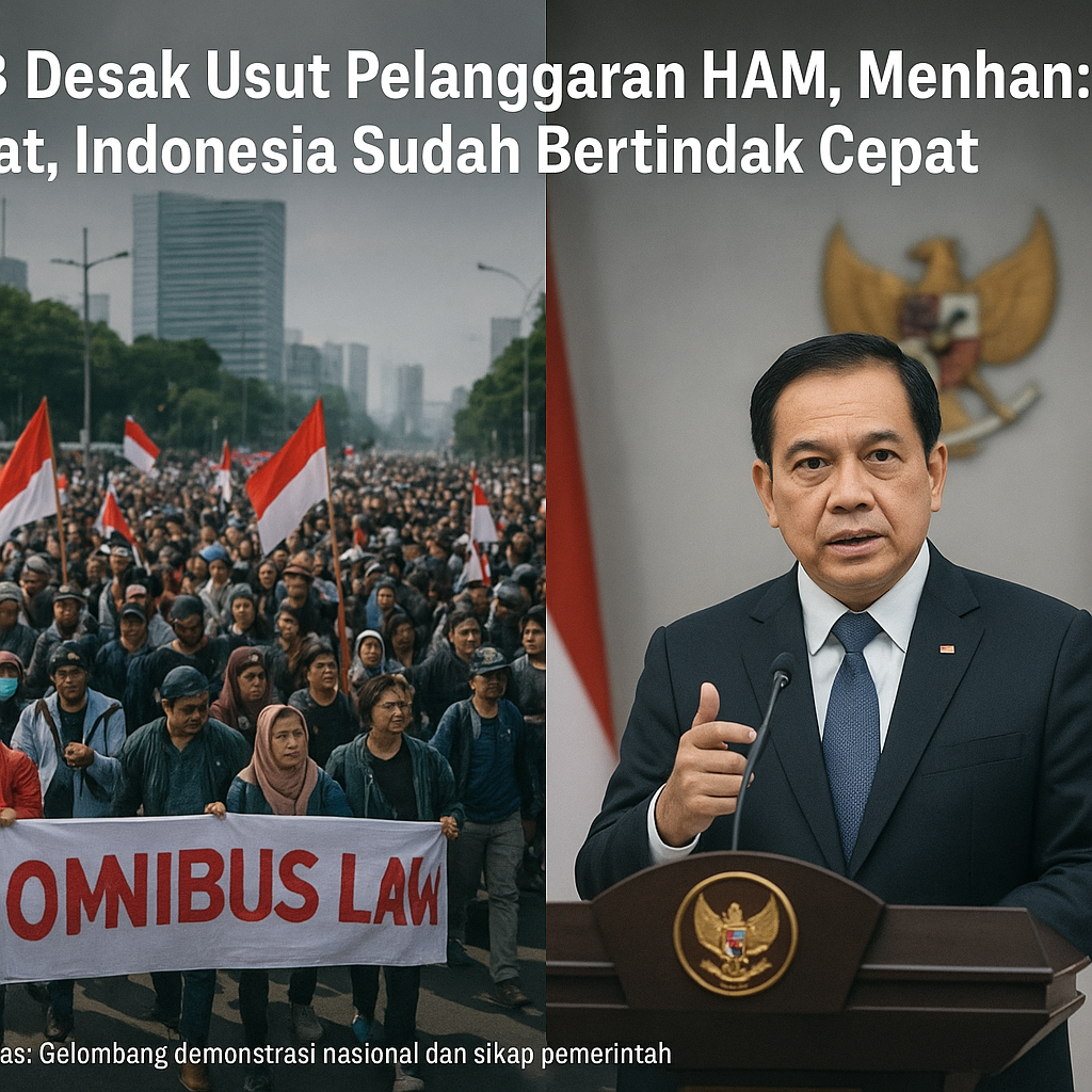 PBB Desak Usut Pelanggaran HAM, Menhan: Telat, Indonesia Sudah Bertindak Cepat