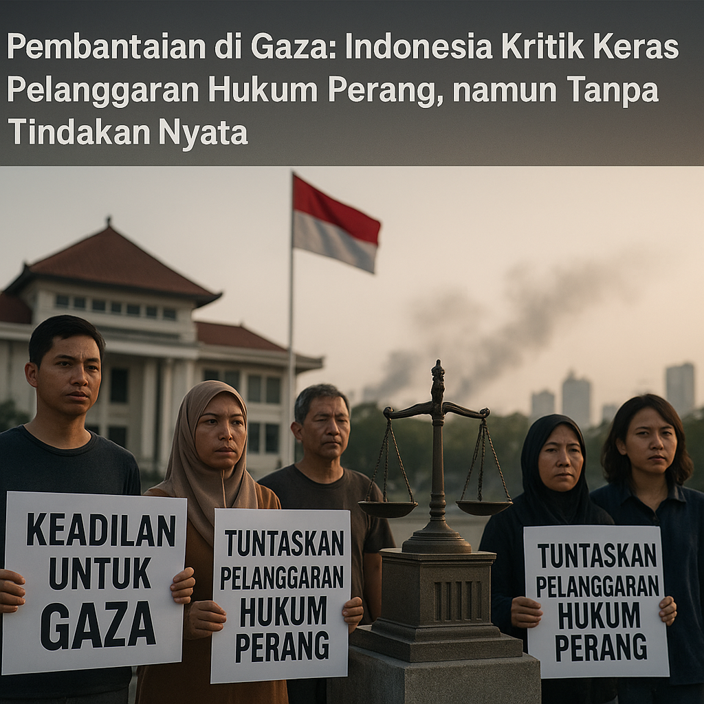 Pembantaian di Gaza: Indonesia Kritik Keras Pelanggaran Hukum Perang, namun Tanpa Tindakan Nyata