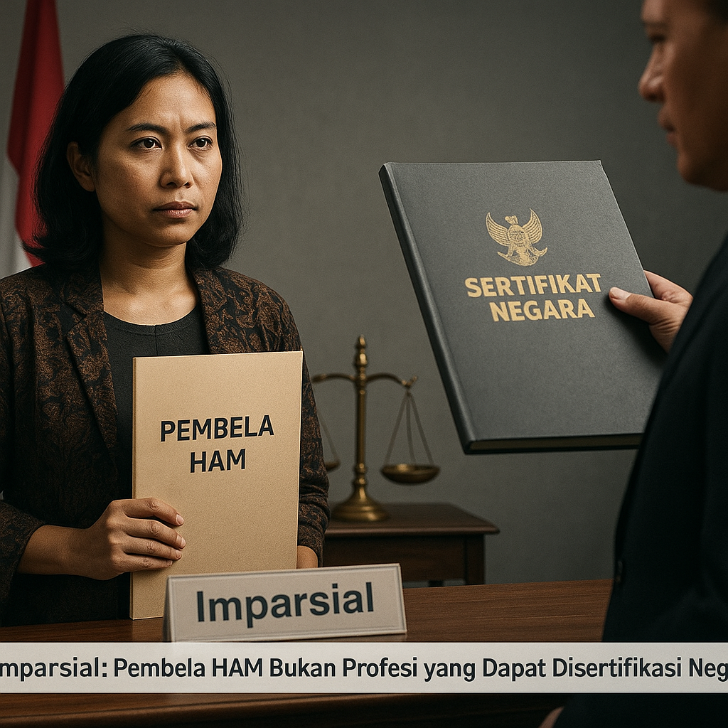 Imparsial: Pembela HAM Bukan Profesi yang Dapat Disertifikasi Negara