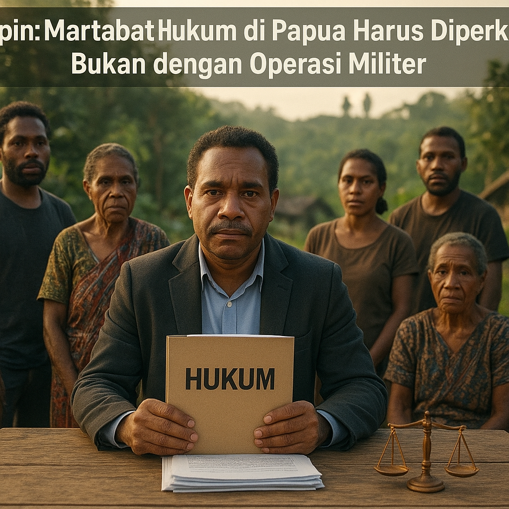 Opini: Martabat Hukum di Papua Harus Diperkuat, Bukan dengan Operasi Militer