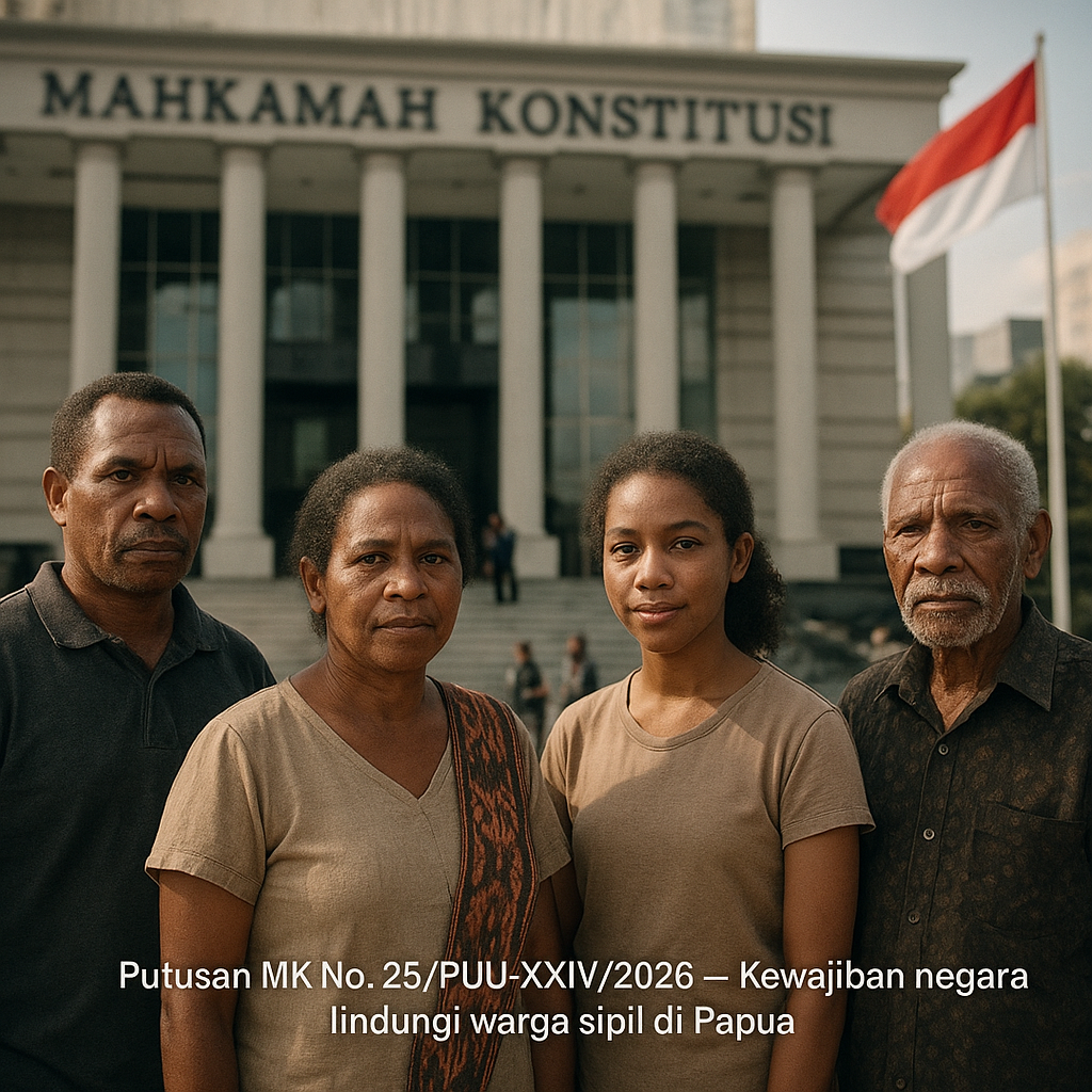 Mahkamah Konstitusi Tegaskan Kewajiban Negara Lindungi Warga Sipil di Wilayah Konflik Papua