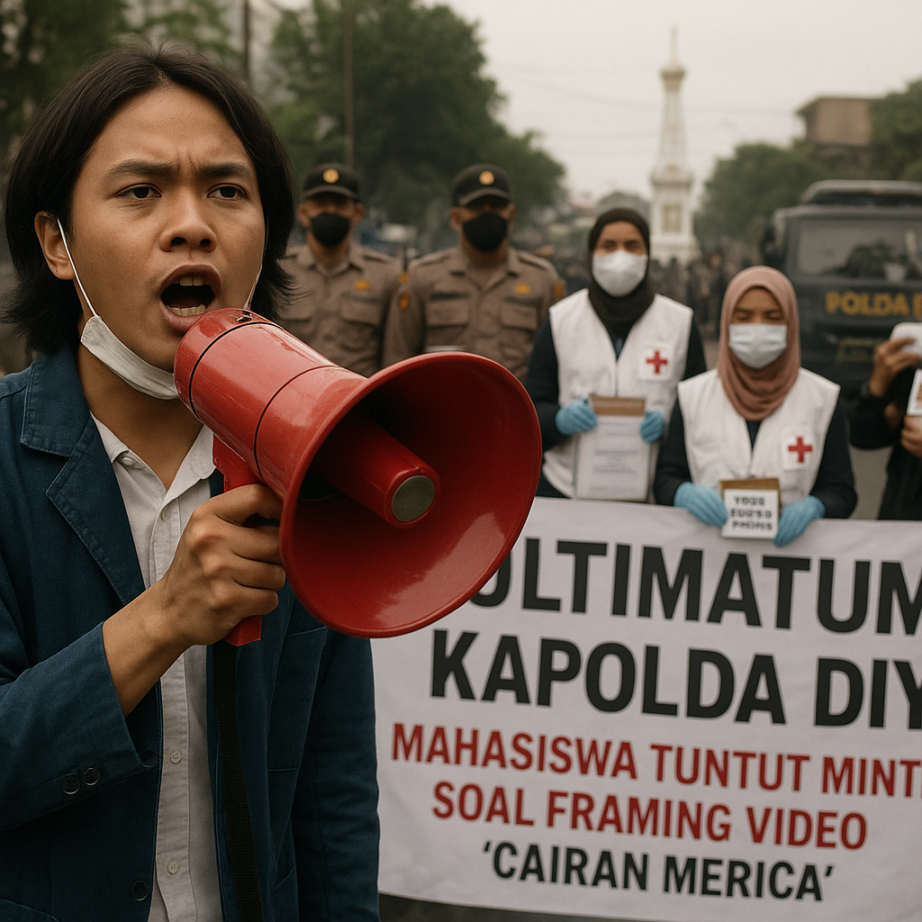 Ultimatum Kapolda DIY! Mahasiswa Tuntut Minta Maaf Soal Framing Video 'Cairan Merica'