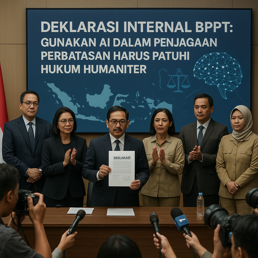 Deklarasi Internal BPPT: Gunakan AI dalam Penjagaan Perbatasan Harus Patuhi Hukum Humaniter