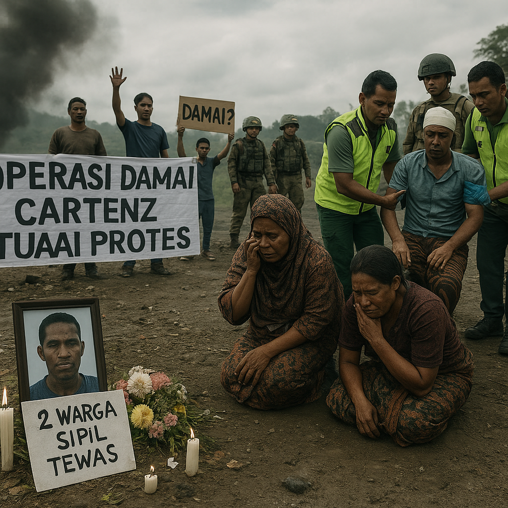 Operasi Damai Cartenz Tuai Protes: Warga Sipil Jadi Korban Bentrokan