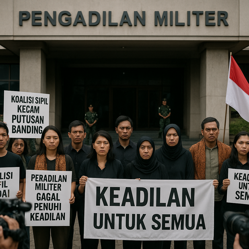 Koalisi Sipil Kecam Putusan Banding Andrie Yunus: Peradilan Militer Gagal Penuhi Ukuran Keadilan
