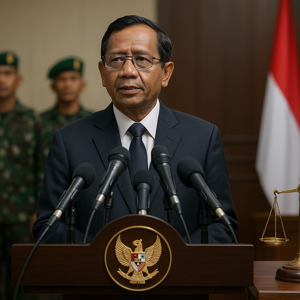Mahfud MD Ungkap Alasan 4 Prajurit TNI Penyiram Air Keras Andrie Yunus Tetap Diadili di Pengadilan Militer