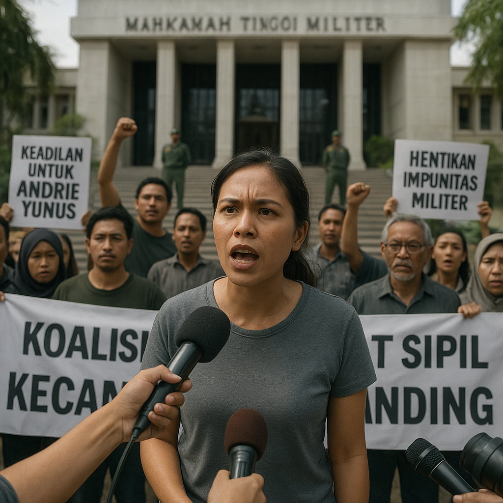 Koalisi Sipil Kecam Vonis Banding Kasus Andrie Yunus: Pesan Berbahaya Impunitas Militer